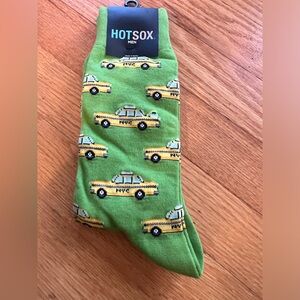 Hot Sox Men's Green Taxi Socks